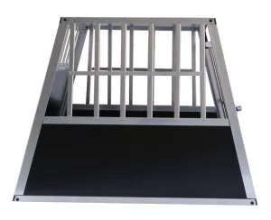 Klietka pre psa do auta vel. M 81x65x66 cm + rohož BestPet Boční pohled na klec do auta