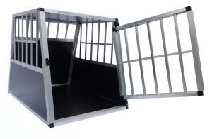Klietka pre psa do auta vel. M 81x65x66 cm + rohož BestPet Otevřená klec do auta