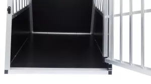 Klietka pre psa do auta vel. M 81x65x66 cm + rohož BestPet Vnitřní pohled do klece