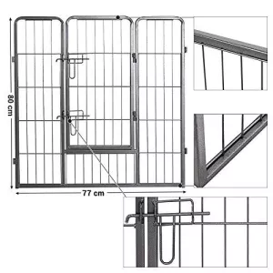 Ohrádka pro psy a štěňata - výška 80 cm BestPet